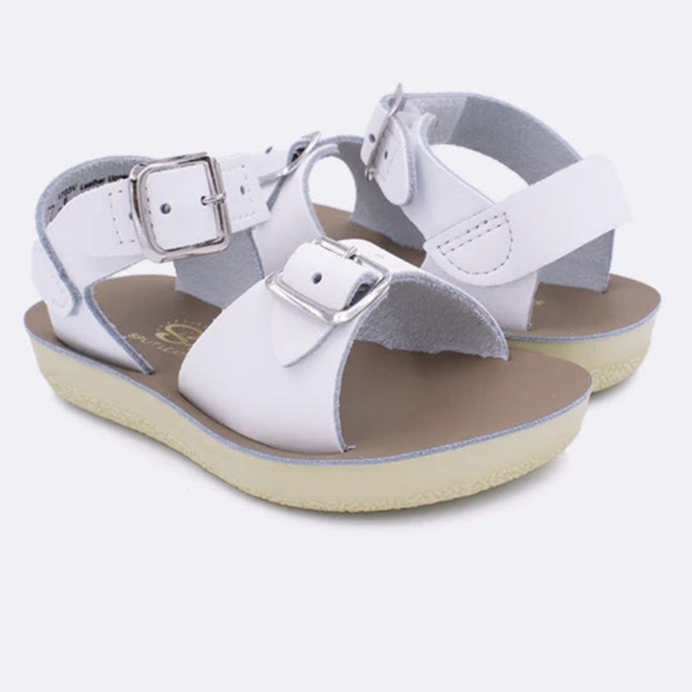 WHITE SUN SAN SALTWATER SURFER SANDAL H&L size 7